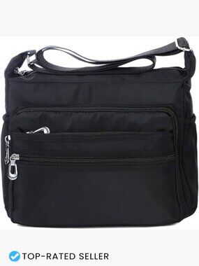 Waterproof Nylon Crossbody Bag Lightweight Messenger Purse Travel Casual